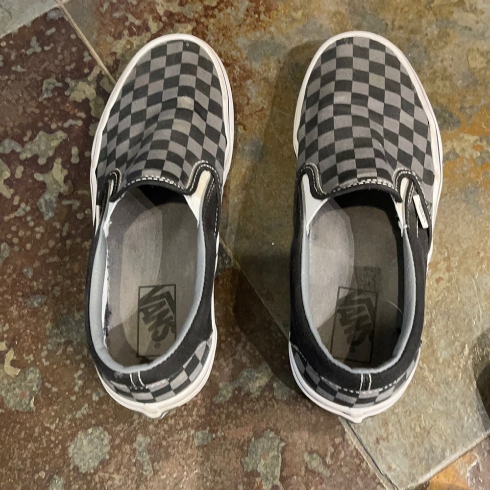Vans checkered slides